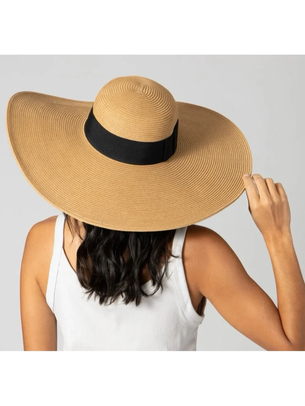 NWOT Anthropologie The Glam Floppy Large Brim Hat by San Diego Hat Co.  One Size